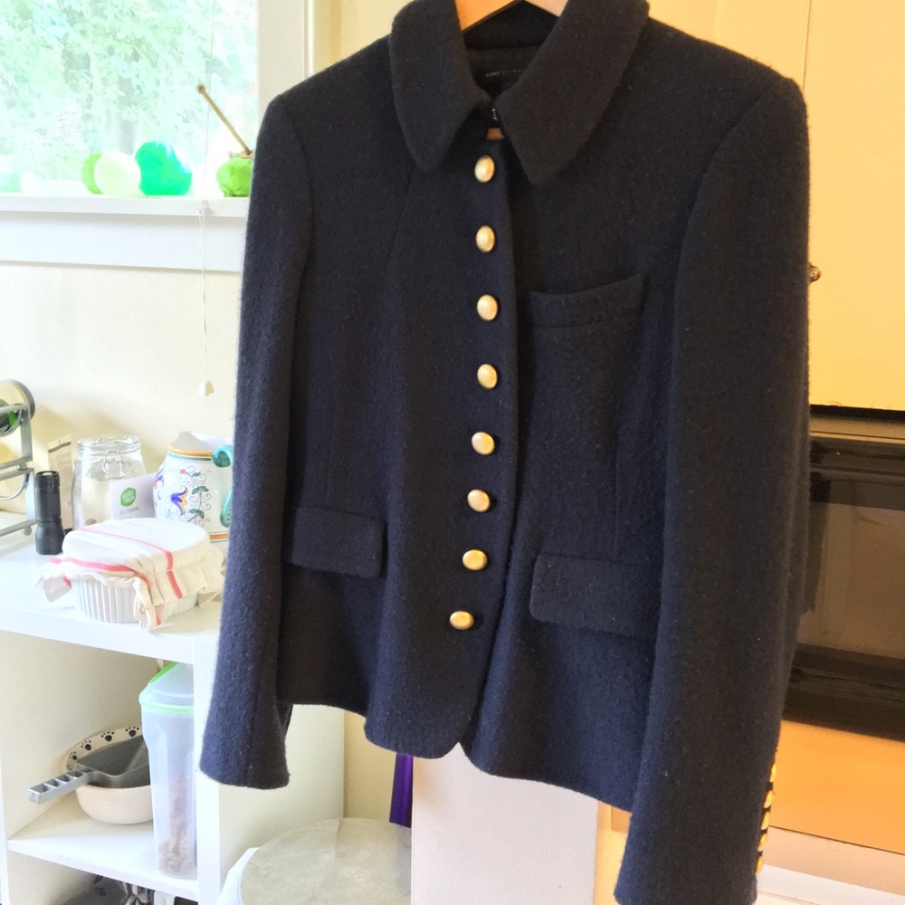 Marc by Marc Jacobs Wool Blazer w/ Brass Buttons